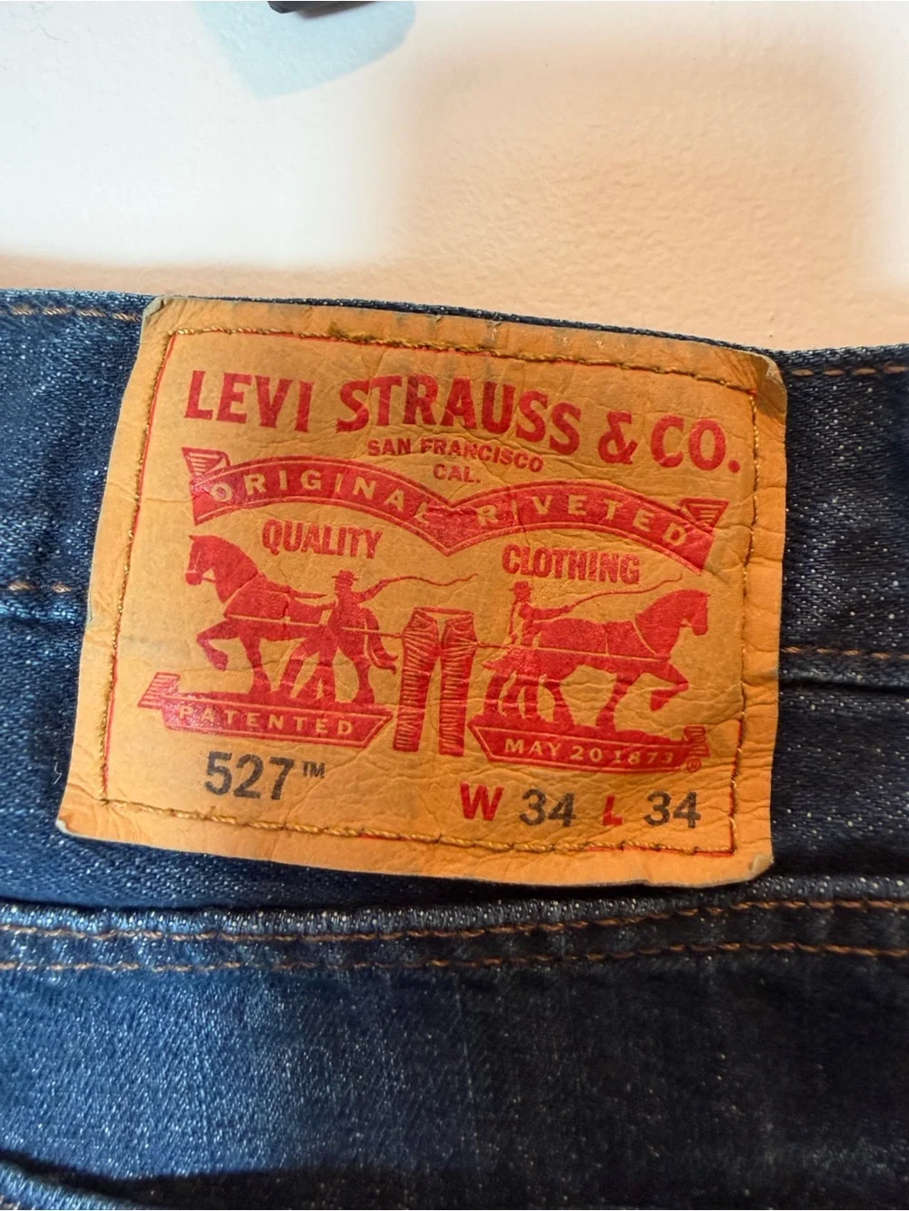 ​Levi's 527 Slim Bootcut Men's Jeans Size 34x32 Medium/Dark Wash